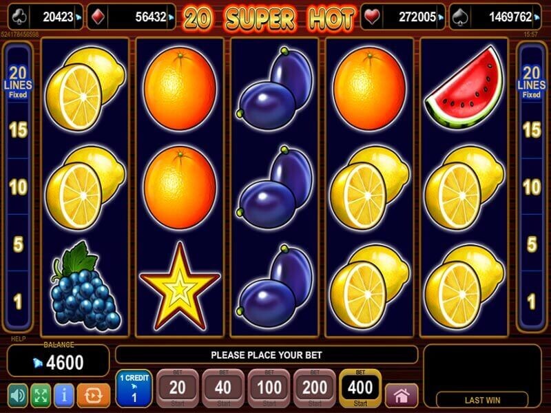 Der Internet-Spielautomat 20 super Hot Slot im Großen und Ganzen