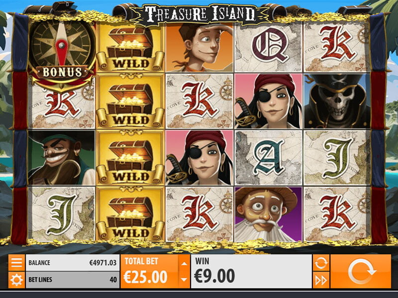 Das Online-Automatenspiel Treasure Island Slot im Allgemeinen