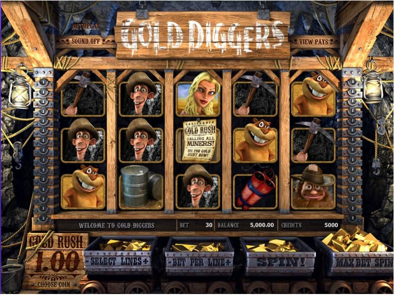Das Slotspiel Gold Diggers  Slot im Allgemeinen